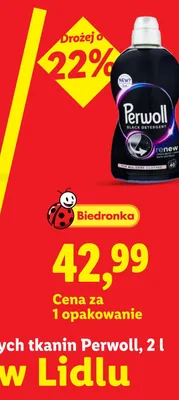 Płyn do prania ciemnych tkanin Perwoll Renew Black promocja w Lidl