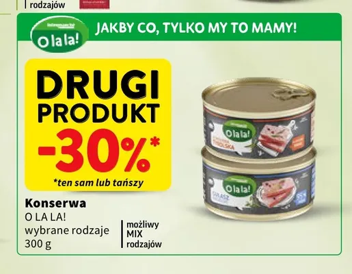 Konserwa O la la! gulasz promocja w Intermarche