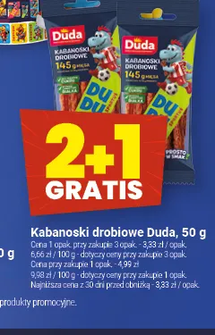Kabanoski drobiowe Duda promocja w Twój Market