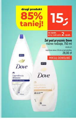 Żel pod prysznic Dove Seta Preziosa promocja w Dealz