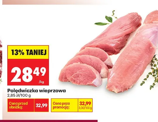 Polędwiczka wieprzowa promocja w Biedronka