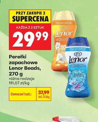 Perełki zapachowe Lenor Beads promocja w Biedronka