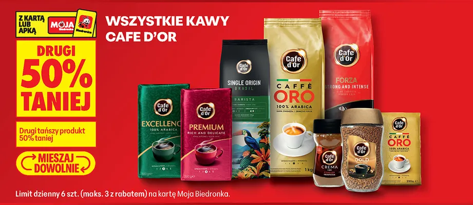 Kawa ziarnista Cafe D'Or Caffè Oro promocja w Biedronka