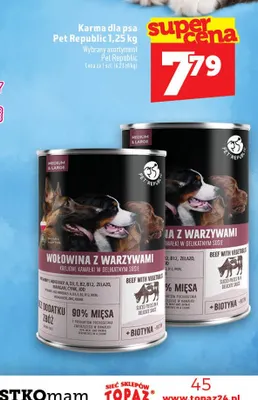 Karma dla psa Pet Republic promocja w TOPAZ