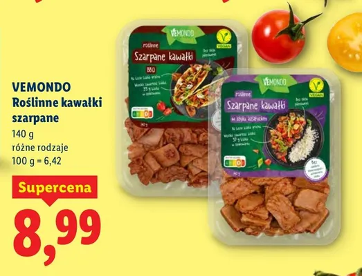 Roślinne kawałki szarpane promocja w Lidl