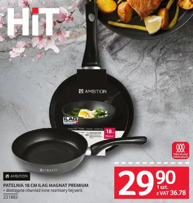 Patelnia 18 cm ILAG MAGNAT PREMIUM promocja w Selgros