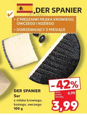 Ser z mleka krowiego, koziego, owczego promocja w Kaufland