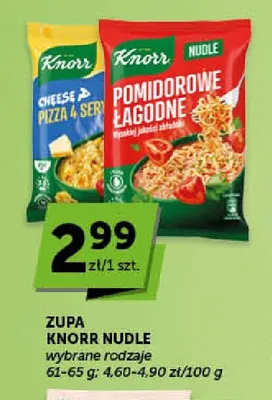 Zupa Knorr Nudle pomidorowe łagodne promocja w ABC