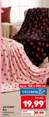 Koc 150x200 cm, różne wzory i kolory promocja w Kaufland