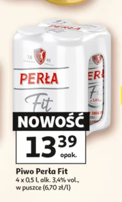 Piwo Perła Fit 4-pak promocja w Auchan