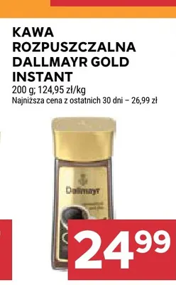 Kawa rozpuszczalna Dallmayr Gold Instant promocja w Stokrotka