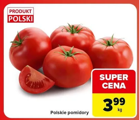 Pomidory polskie promocja w Carrefour Market