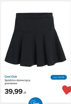 Spódnica dziewczęca Cool Club granatowa promocja w Smyk