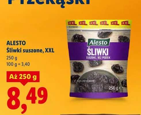 Śliwki suszone XXL 250 g promocja w Lidl