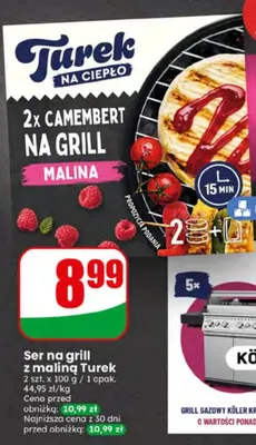 Ser na grill z maliną Turek promocja w Dino