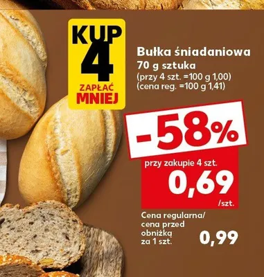Bułka śniadaniowa promocja w Kaufland