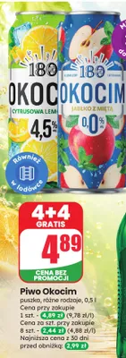 Piwo Okocim Cytrusowa Lemoniada promocja w Dino