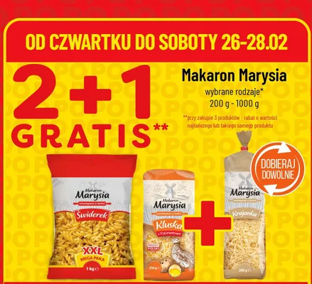 Makaron świderek promocja w POLOmarket
