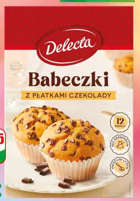 Babeczki z płatkami czekolady Delecta promocja w Dino