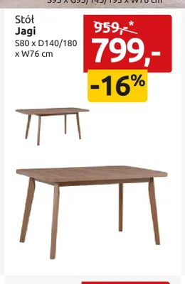 Stół Jagi promocja w Black Red White