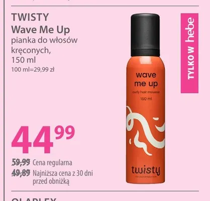 Wave Me Up pianka do włosów kręconych Twisty promocja w Hebe