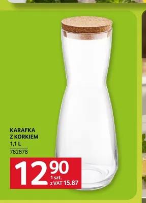 Karafka z korkiem 1,1 l promocja w Selgros
