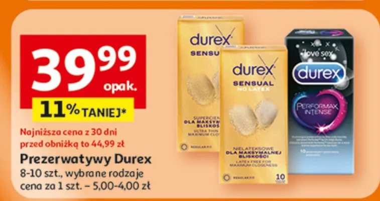 Prezerwatywy Durex promocja w Auchan