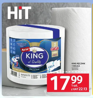 Ręcznik papierowy KING 1 rolka promocja w Selgros
