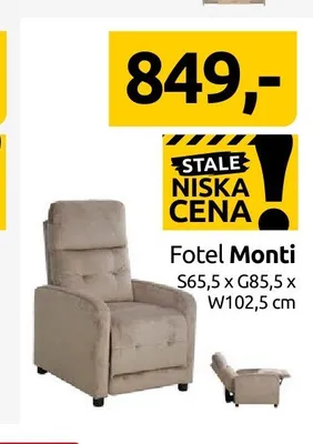 Fotel Monti promocja w Black Red White