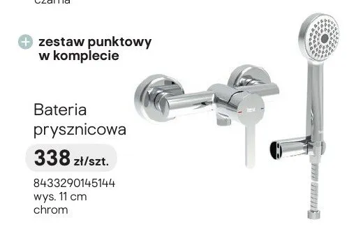 Bateria prysznicowa Roca Carelia chrom promocja w Castorama