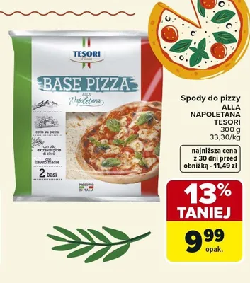 Spody do pizzy Alla Napoletana TESORI promocja w Carrefour Market
