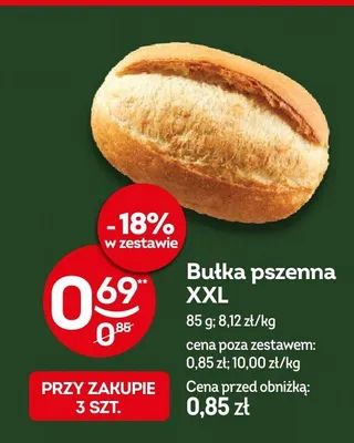 Bułka pszenna XXL promocja w Żabka
