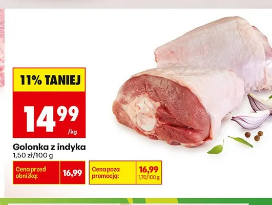 Golonka z indyka promocja w Biedronka