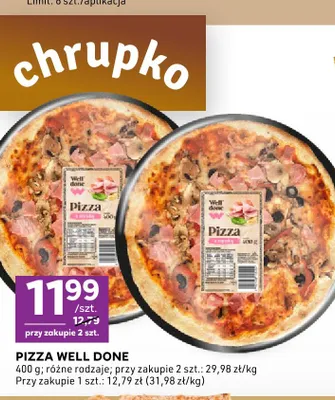 Pizza Well Done promocja w Stokrotka