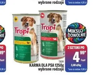 Karma dla psa Tropi promocja w Tomi Markt