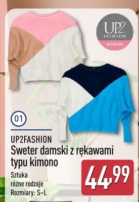 Sweter damski z rękawami typu kimono promocja w Aldi