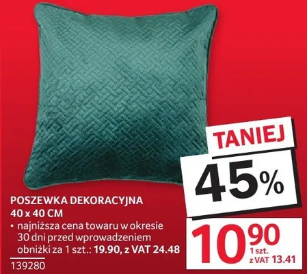 Poszewka dekoracyjna 40x40 cm promocja w Selgros