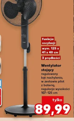 Wentylator stojący promocja w Kaufland