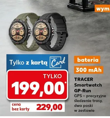 Smartwatch GP-Run GPS promocja w Kaufland