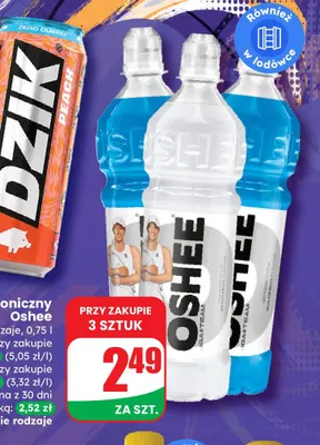 Napój izotoniczny Oshee promocja w Dino