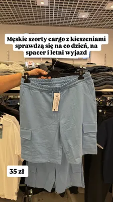 Męskie szorty cargo z kieszeniami promocja w Pepco