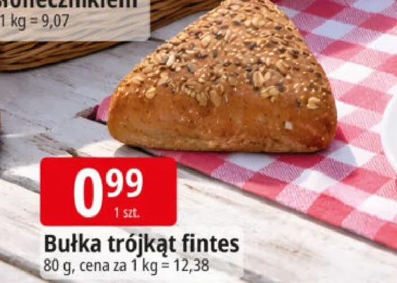 Bułka trójkąt fintes promocja w Leclerc