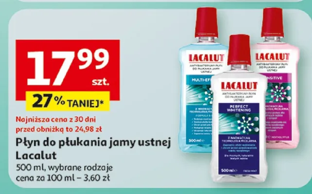 Płyn do płukania jamy ustnej Lacalut promocja w Auchan