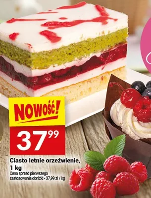 Ciasto letnie orzechowienie promocja w Twój Market