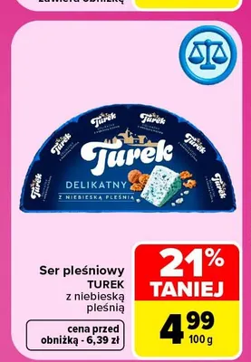 Ser pleśniowy Turek z niebieską pleśnią promocja w Carrefour