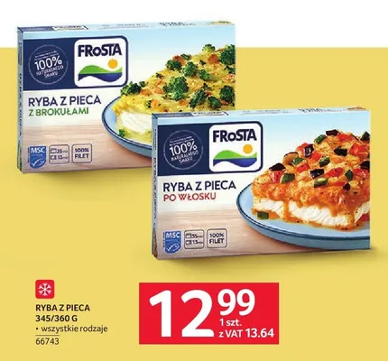 Ryba z pieca po włosku Frosta promocja w Selgros