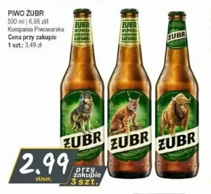 Piwo Żubr promocja w Słoneczko