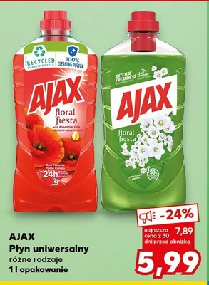 Płyn uniwersalny Ajax promocja w Kaufland
