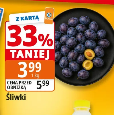 Śliwki promocja w Leclerc