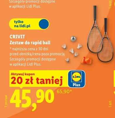 Zestaw do rapid ball promocja w Lidl